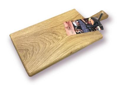Own grill Rustiek eikenhouten serveerplank 40 cm Own grill Rustiek eikenhouten serveerplank 40 cm