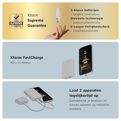 Xtorm Go2 Power Pack 5000 mAh Powerbank Wit - thumbnail