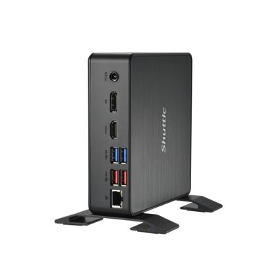 Shuttle nc40u xpc nano pc nc40u mini pc barebone, intel celeron 7305u, 6x usb3.2, 2x m.2, lan, 24/7