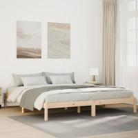 Bedframe extra lang zonder matras massief grenenhout 200x220 cm - thumbnail