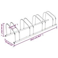 VidaXL Fietsenrek voor 4 fietsen gegalvaniseerd staal - thumbnail
