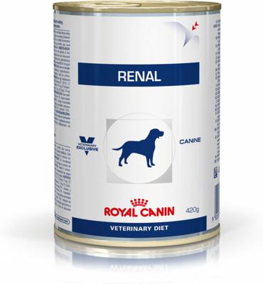 Royal Canin Veterinary Renal natvoer hond (paté) 2 trays (24 x 410 g)