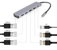 CABLEXPERT USB Type-C Docking met Power Delivery 100W 3-in-1 (HUB + HDMI + PD 3.0) Merk - thumbnail