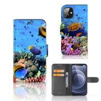 Apple iPhone 12 Mini | Telefoonhoesje | Met pasjeshouder | Vissen - thumbnail