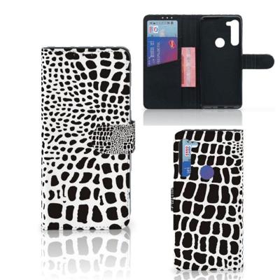 Motorola G8 Power | Telefoonhoesje | Met pasjeshouder | Slangenprint