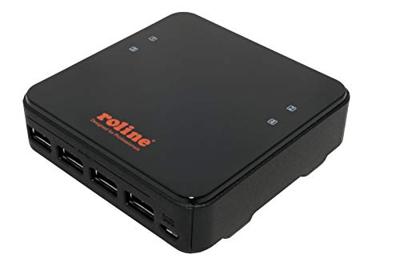ROLINE USB 3.2 Gen 1 Switch, 4 PC's, 4x USB 3.2 Gen 1 poort