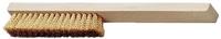 Promat /tecwerk fijne krasborstel | lengte 220 mm | 0,15 mm messing | 4-rijig - 4000841040 - thumbnail