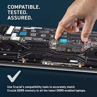 Crucial CT2K24G56C46S5 Werkgeheugenset voor laptop Retail DDR5 48 GB 2 x 24 GB On-die ECC 5600 MHz 262-pins SO-DIMM CL46 CT2K24G56C46S5 - thumbnail