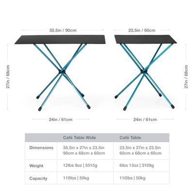 Helinox Cafe Table Regular Tafel Black