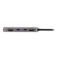 T'nB -5-in-1 hub - USB-C en USB-A met Power Delivery 100W - USB 3.2 (10Gbps)- Grijs - thumbnail