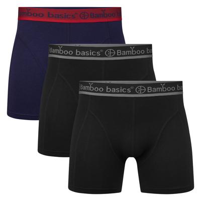 3-pak heren boxers - Rico - Navy & Black - S | Heren boxershort - Onderbroek heren - Ondergoed heren