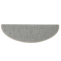 Trapmatten zelfklevend 15 st sisal-look 65x21x4 cm grijs - thumbnail