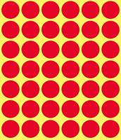 Avery Ronde etiketten diameter 18 mm, rood, 1.056 stuks - thumbnail