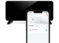 FlinQ Slimme Paneel Verwarmer Zwart - thumbnail
