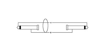 Cordial 14773 Jackplug Instrumenten Aansluitkabel [1x Jackplug male 6,3 mm (mono) - 1x Jackplug male 6,3 mm (mono)] 3 m Zwart, Rood Textielmantel