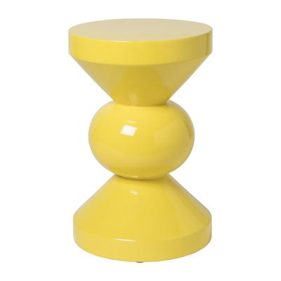 Bijzettafel diabolo - geel - ø33x50 cm Bijzettafel diabolo - geel - ø33x50 cm