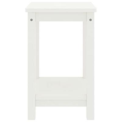 Nachtkastje 35x30x47 cm massief grenenhout wit