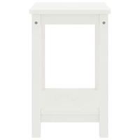 Nachtkastje 35x30x47 cm massief grenenhout wit - thumbnail