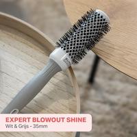 Olivia Garden Blowout Shine Brush White&Grey Ø35mm - thumbnail