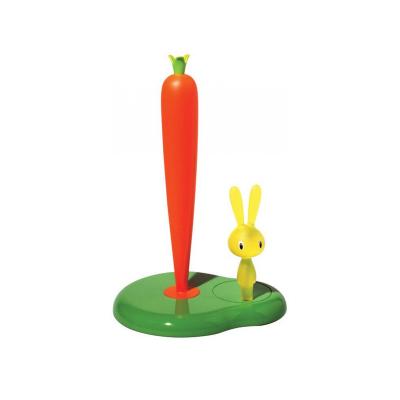 Alessi Bunny & Carrot Keukenrolhouder kunststof groen