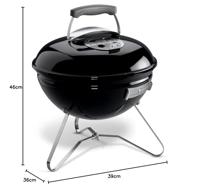 Weber smokey joe original houtskoolbarbecue 37 cm zwart - thumbnail