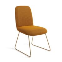 Jesper Home Eetkamerstoel 'Taiwa' Slide Gold, kleur Groovy Garam - thumbnail