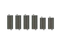 H0 Märklin C-rails (met ballastbed) 20099 Rechte rails 6 stuk(s) - thumbnail