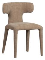 WOOOD Eetkamerstoel 'Permit' Geweven, kleur Zand - thumbnail