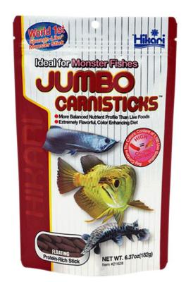 Hikari Jumbo Carnisticks 182g - Premium Voer voor Aquarium Roofvissen, Voedzaam & Smaakvol