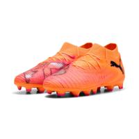 PUMA Future 8 Pro Gras / Kunstgras Voetbalschoenen (MG) Kids Oranje Roze Zwart - thumbnail