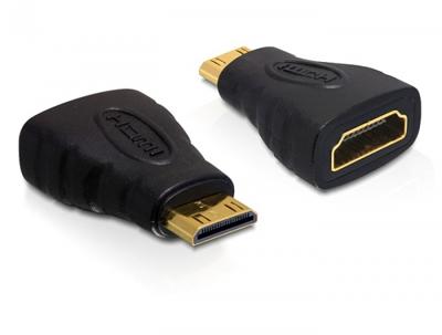 Delock 65244 Adapter High Speed HDMI C male naar A female