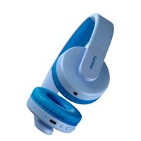 PHILIPS Kids Draadloze on-ear-koptelefoon, draadloze koptelefoon voor kinderen met Bluetooth met gelimiteerd volume, 28 uur afspeeltijd, kleurrijk ontwerp & lichtgewicht, Blauw (Blue) - thumbnail
