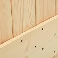 Schuifdeur met beslag 95x210 cm massief grenenhout - thumbnail