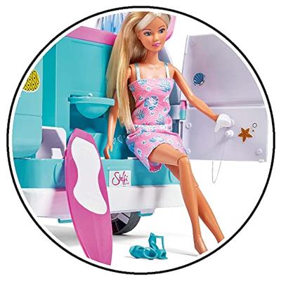 Bambola modello 29cm Steffi love e il suo camper che si apre