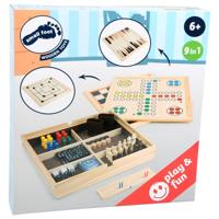 Small Foot houten klassieke spellen 9in1 - thumbnail