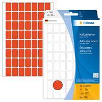 Etiket herma 2342 12x18mm rood 1792st - thumbnail