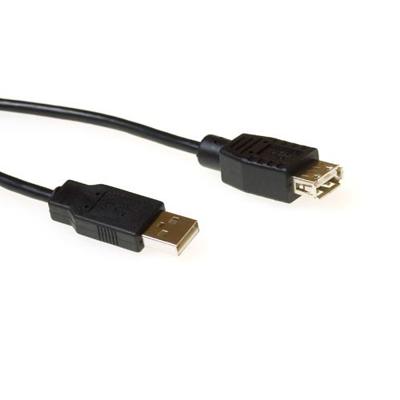 USB A 2.0 verlengkabel 5 meter zwart USB A 2.0 verlengkabel 5 meter zwart