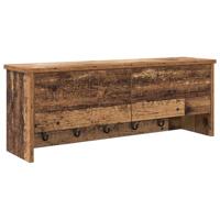 Wandgemonteerde kapstok Oud hout 80 x 20 x 30 cm Bewerkt hout - thumbnail