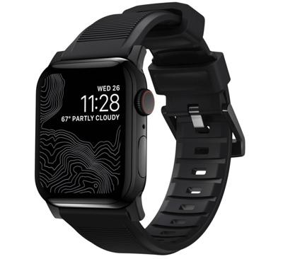 Nomad Rugged band / black hardware (45-49mm) - Black Nomad Rugged band / black hardware (45-49mm) - Black