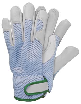 Werkhandschoenen geitenleer blauw L Talen Tools - Talentools