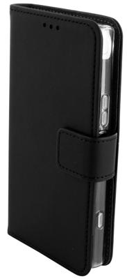 Premium Wallet TPU Case Sony Xperia XZ1 Compact - Smartphonehoesje - Booktype - PU leer - inclusief pashouder - zwart