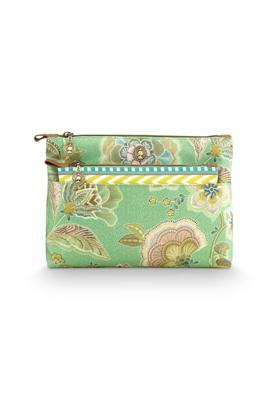 Pip Studio Pip Studio Caryn Cosmetic Bags Combi Matata Green 26x7.5x18cm/22x1x13cm