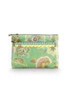 Pip Studio Pip Studio Caryn Cosmetic Bags Combi Matata Green 26x7.5x18cm/22x1x13cm - thumbnail