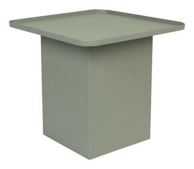 ZILT Vierkante Bijzettafel 'Michee' 44 x 44cm, kleur Groen ZILT Vierkante Bijzettafel 'Michee' 44 x 44cm, kleur Groen