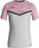 JAKO 6124 T-Shirt Iconic - Zachtgrijs/Dusky Pink/Anthra Light - S