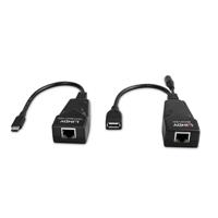 LINDY USB 2.0 Typ C Cat.6 Extender USB-extender USB-C 2.0 Via netwerkkabel RJ45 100 m - thumbnail