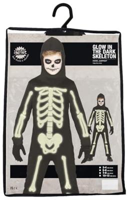 Glow in the dark skeletten pak kind