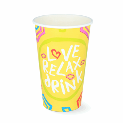 Milkshakebeker Karton 90mm (25x 400cc)