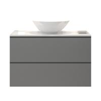 Badkamermeubelset Gliss Zeus 80 cm Beton Grijs Met Waskom - thumbnail