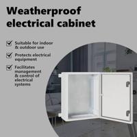 VidaXL Bedieningskast grijs 40 x 17,5 x 50 cm abs kunststof - thumbnail